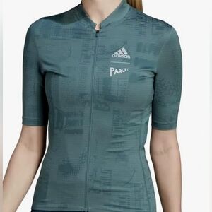 NWT Adidas x Parley Cycling Zipper Jersey Top Women's Size L HI6832 MSRP170$